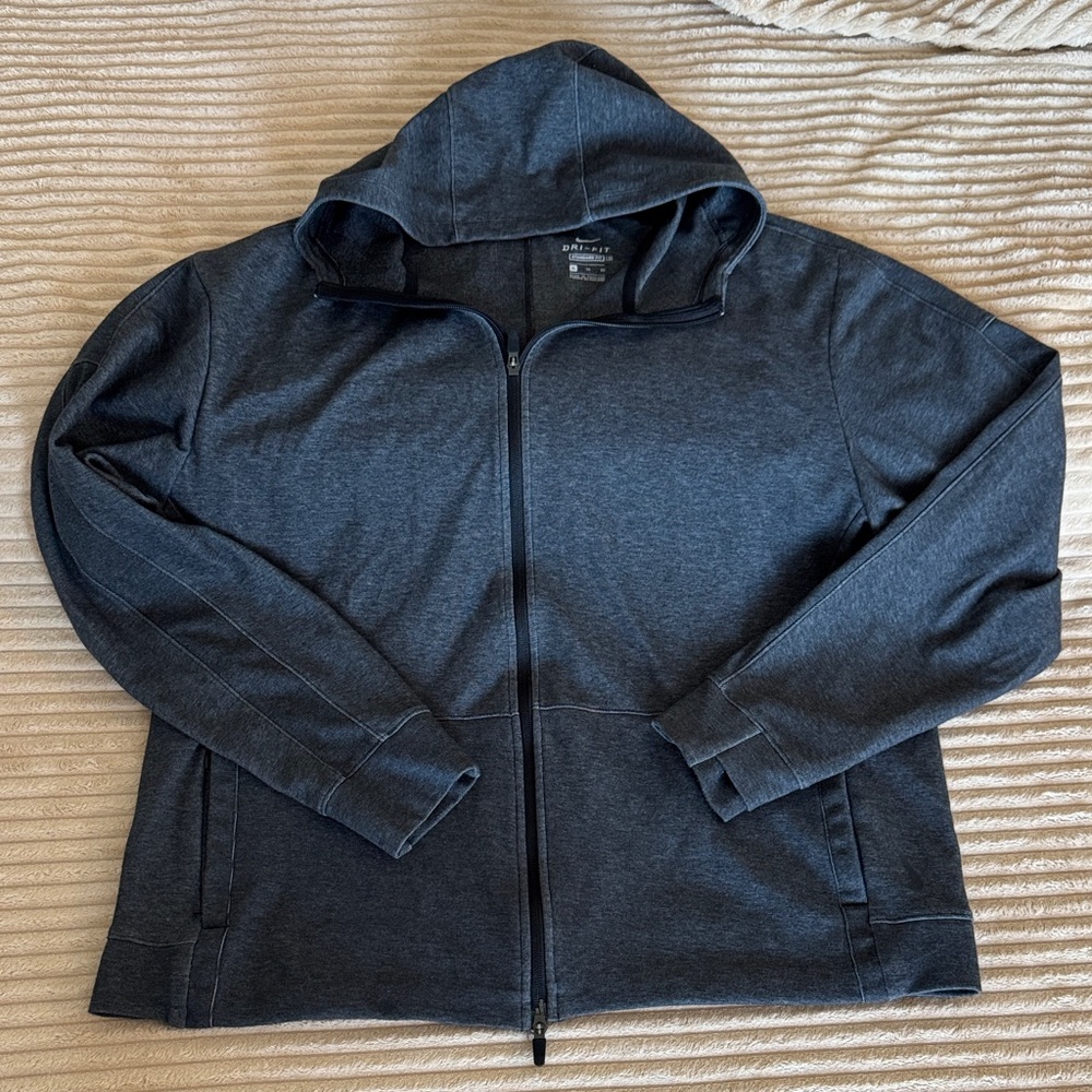 Nike Dark Gray Zip-Up Hoodie